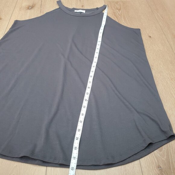 Zenana Tank Top Womens Size 2X Gray Sleeveless Curved Hem Summer Minimalist Soft - Picture 11 of 11